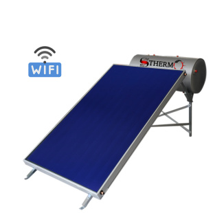 Ηλιακός Θερμοσίφωνας Glass-Titanium SThermo Επιλεκτικός Χαμηλού Ύψους LH με WiFi